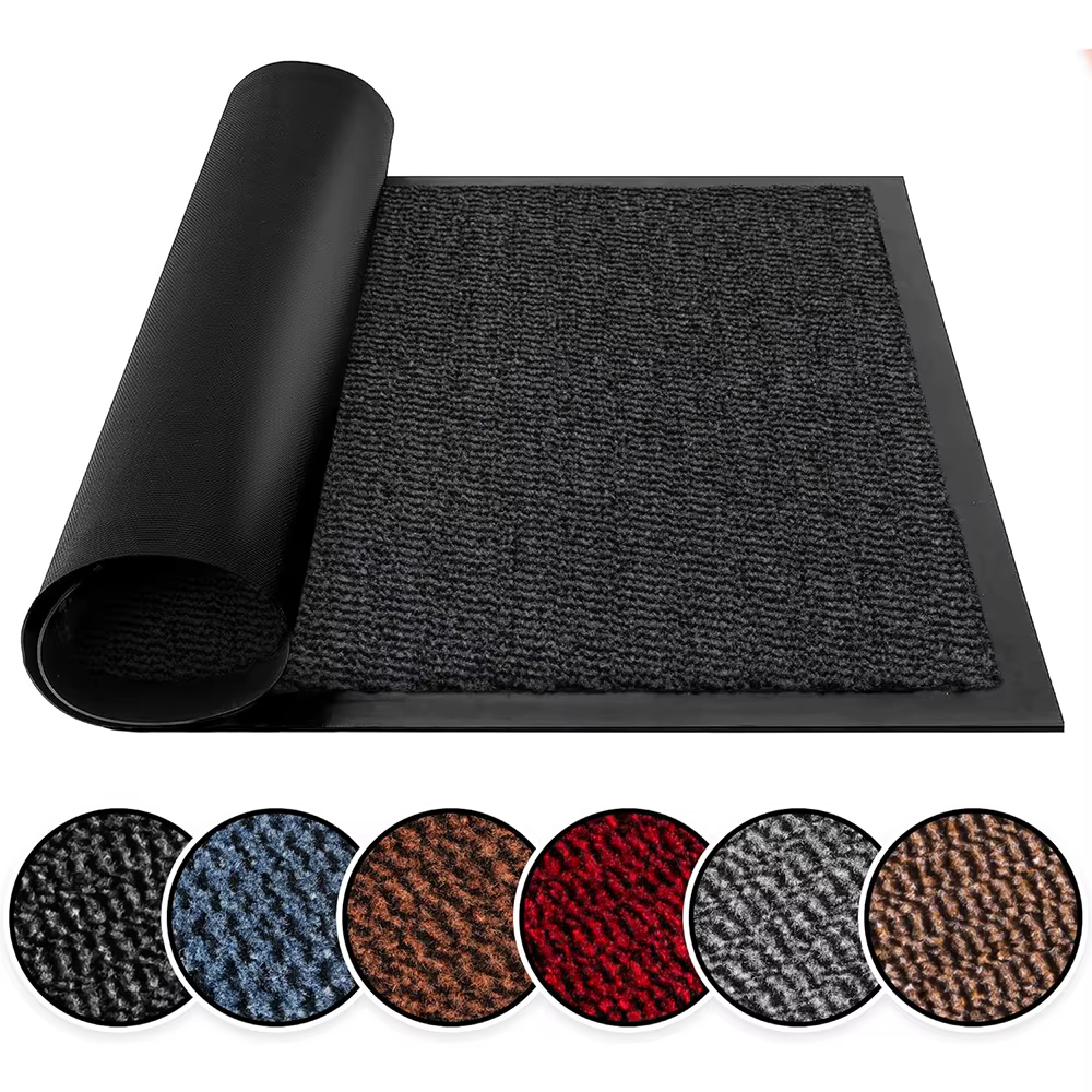 Tapis de porte lavables intérieur et extérieur - Antidérapants et résistants - Caoutchouc élégant et