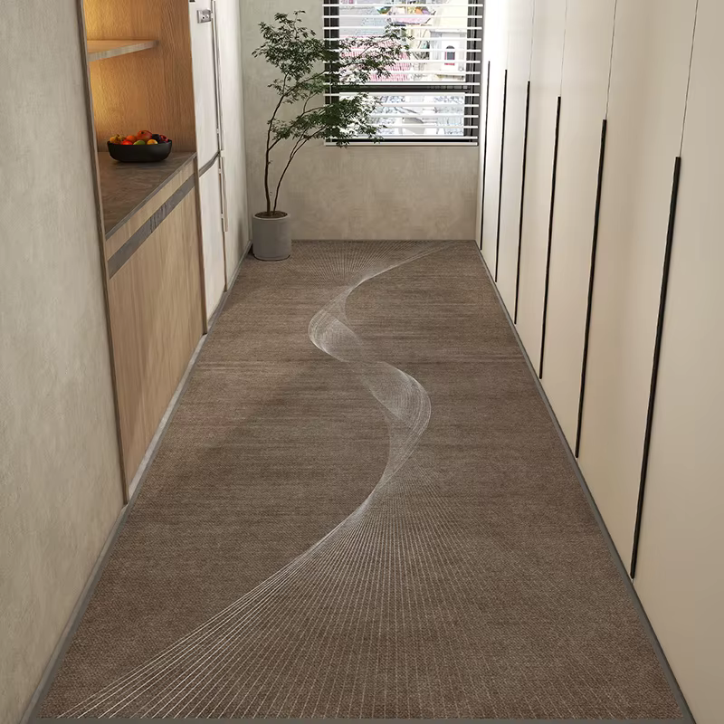 Tapis de couloir haut de gamme, tapis de chambre à coucher, allée complète, chemin d'escalier de vil