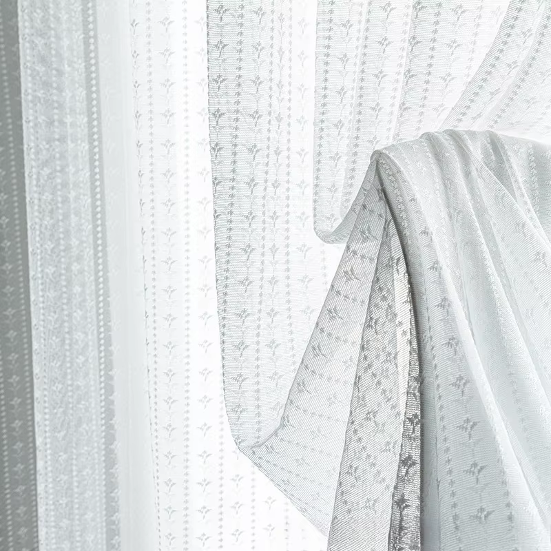 Rideaux transparents pour fenêtre blanche Simple, taille personnalisée, écran de luxe, pour salon, s