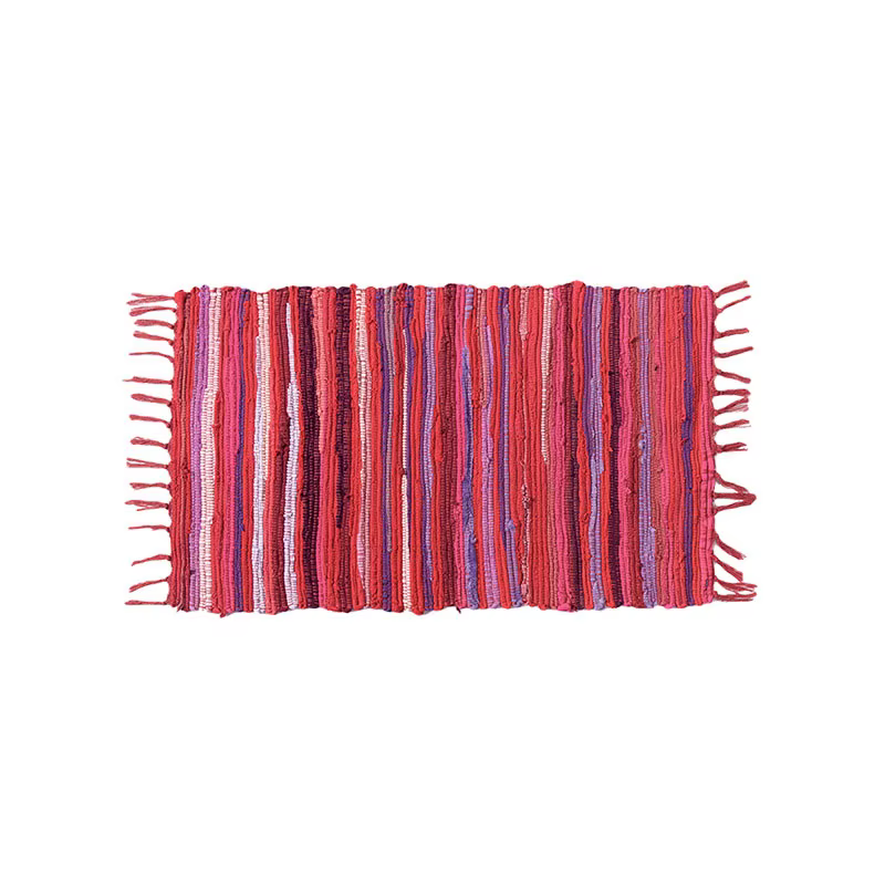 Tapis à pampilles en coton, fait à la main, pour chambre à coucher, chevet, entrée, paillasson de cu