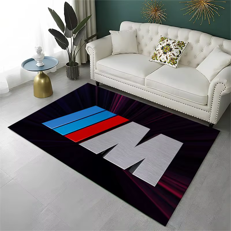 Tapis antidérapant rétro Racing Car B-BMW pour salon, chambre à coucher, salle de jeux, tapis de sol