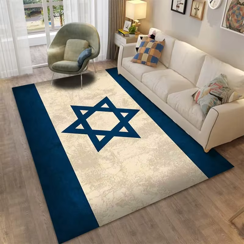 Tapis de sol motif étoile hexagonale, décoration de porte, maison, salon