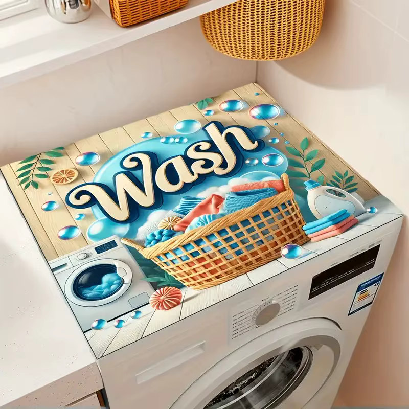 Tapis de protection moderne pour lave-linge et sèche-linge, tapis en terre de diatomée, décoration d