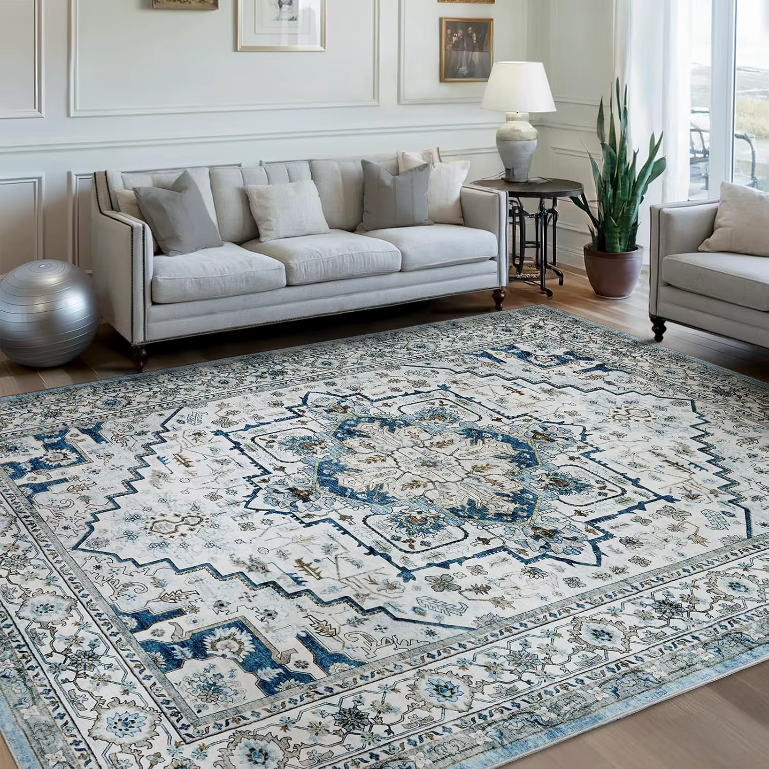 Tapis de sol à motif persan traditionnel, décoration élégante de Style classique, tapis de sol à fle
