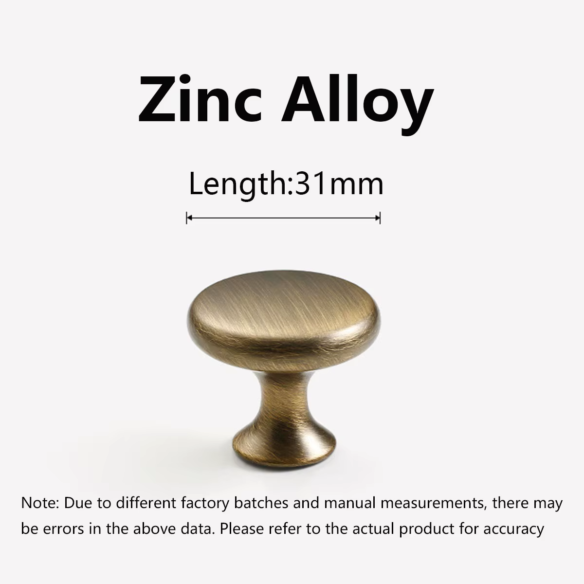 Poignées de meubles en alliage de zinc couleur bronze, boutons pour armoires de cuisine, accessoires