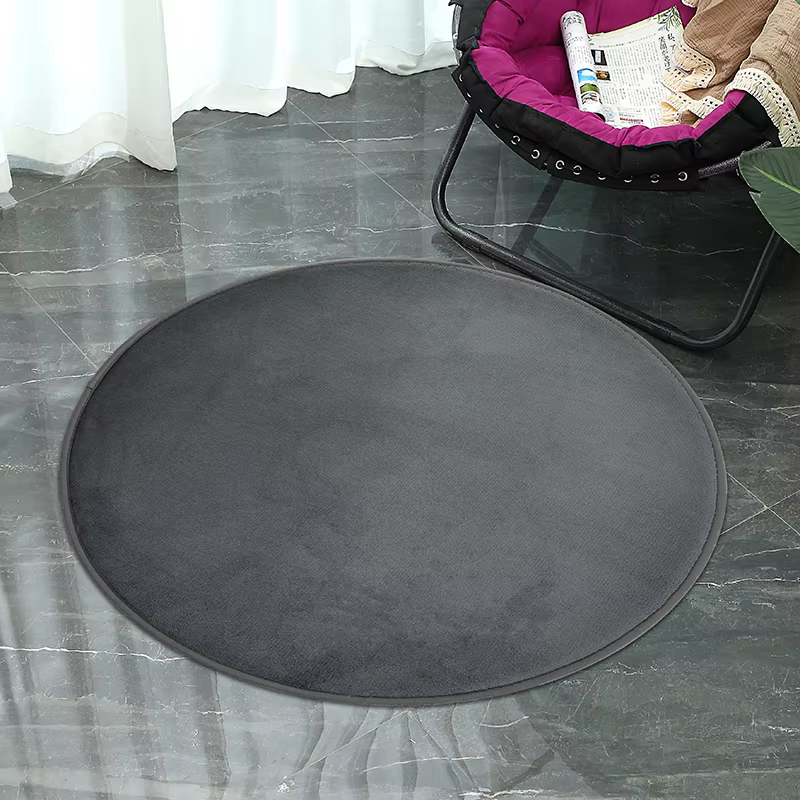 Tapis rond épais en forme de bulle argentée, pour Salon, maison douce, chambre d'enfant, décoration 