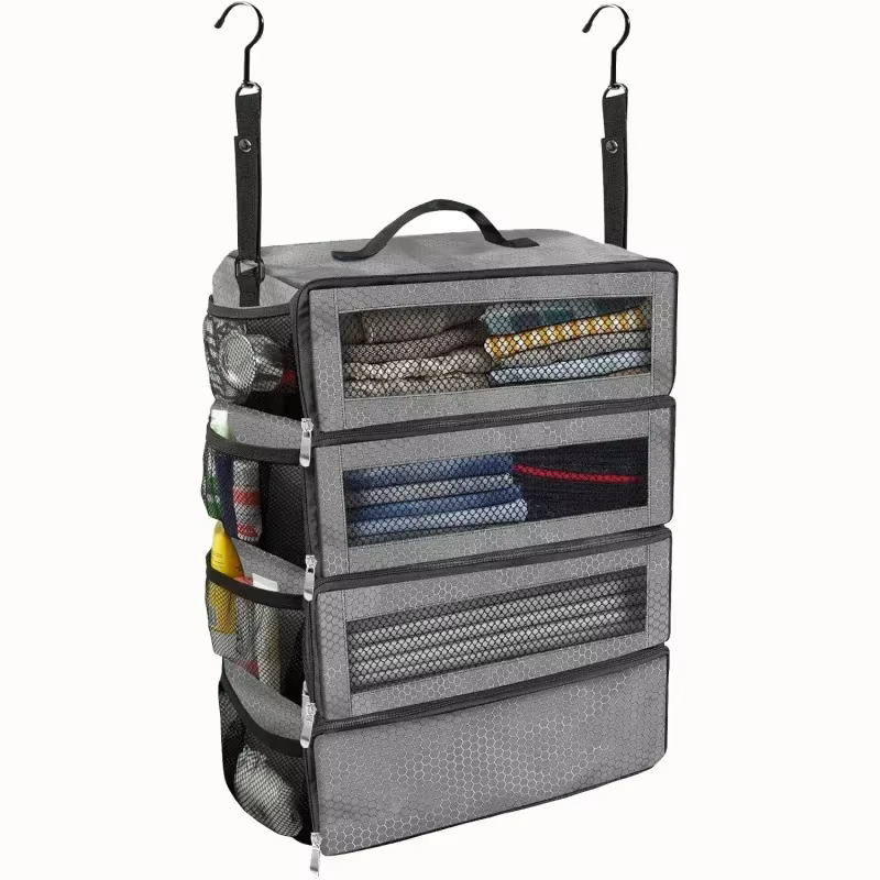 Organisateur de valise, organisateur de bagages de voyage de grande capacité, étagère suspendue, emb