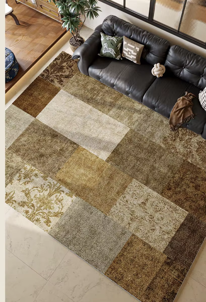 Tapis vintage à motif persan, mélange de laine de haute qualité, antidérapant, grande surface, pour 
