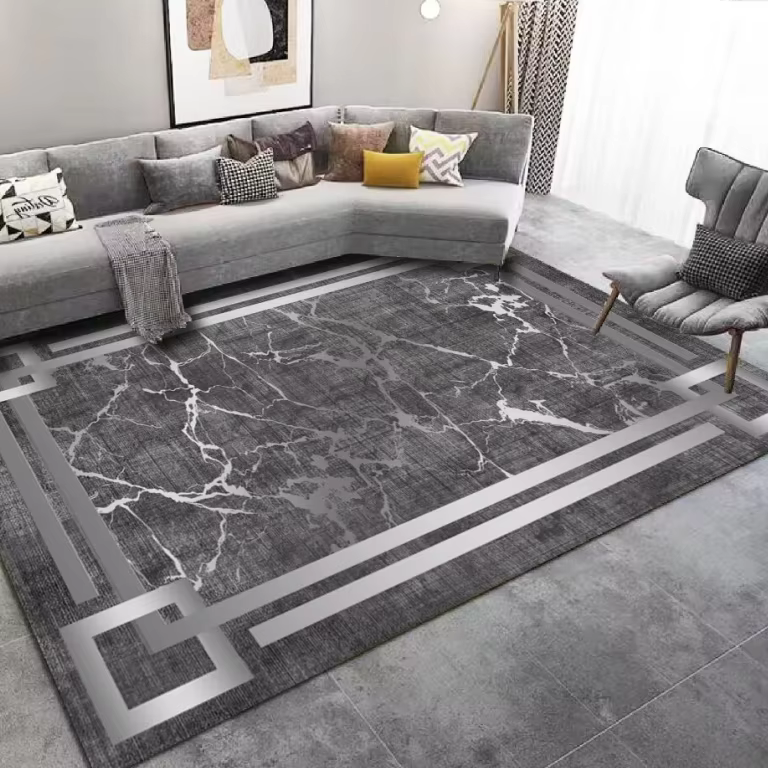 Tapis de salon résistant à la saleté, tapis de grande surface, chambre d'étude moderne, non ald, mai