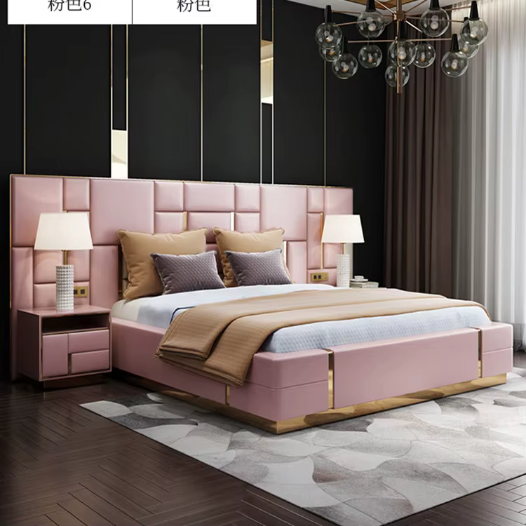 CH8831 Plus ensemble de chambre à coucher de haute qualité ensemble de lit ottoman de luxe moderne l