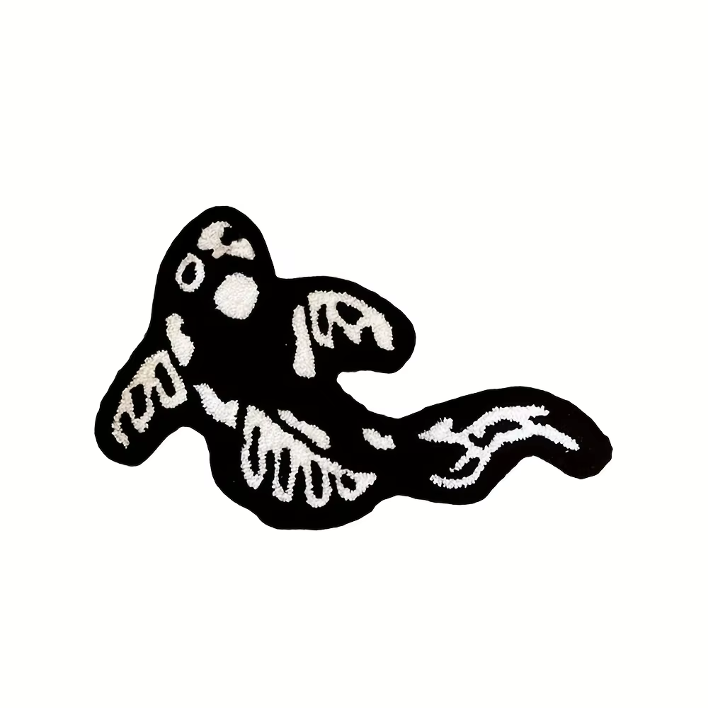 VIKAMA Tapis en peluche dessin animé Koi, lavable en machine, facile à nettoyer, tapis de sol pour s