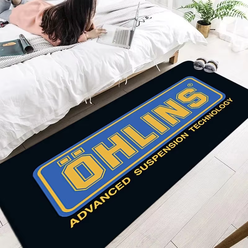 Tapis de moto tendance pour décoration de chambre à coucher, salon, antidérapant, tapis de sol doux