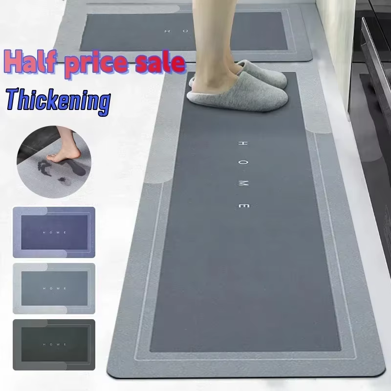 Tapis de sol de cuisine Super absorbant, tapis de boue de diatomée, tapis de bain antidérapant, tapi