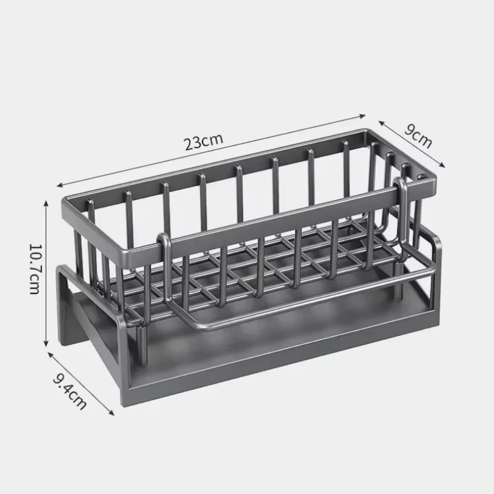 Étagère de rangement pour épices de cuisine avec égouttoir, organisateur d'évier à installer, étagèr