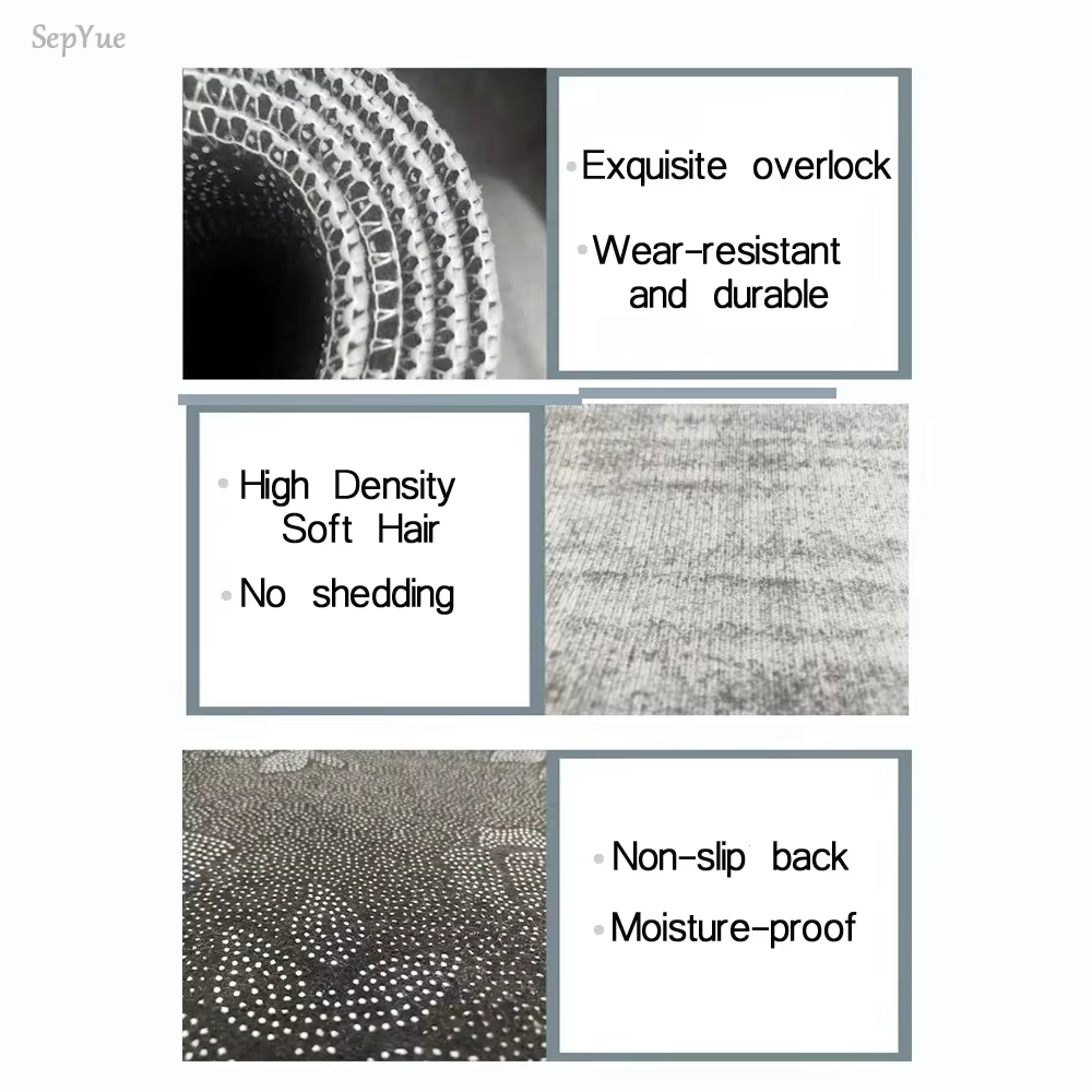 Tapis de cuisine antidérapant, longs, en velours cristal, pour salon, pieds absorbants, chambre à co