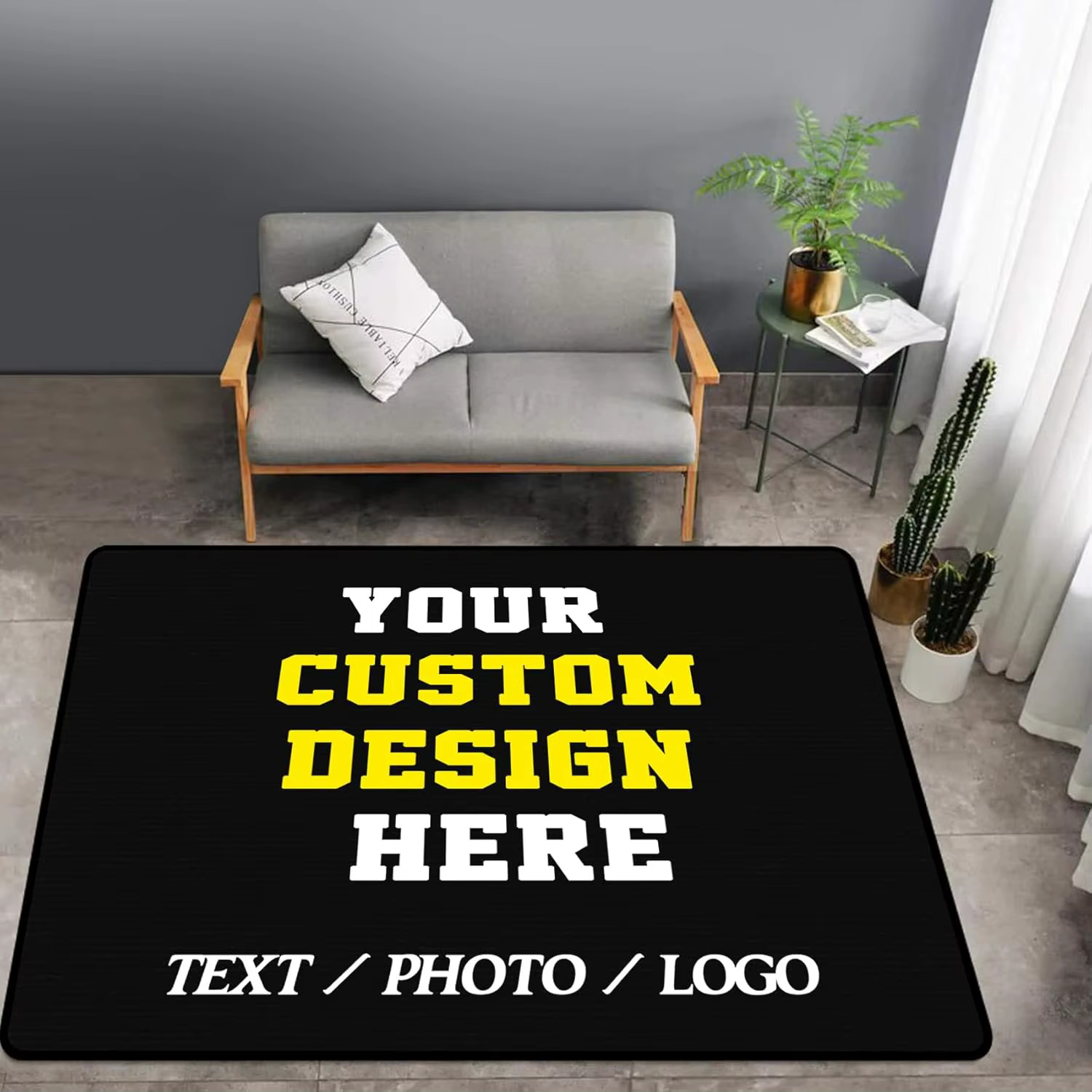 Tapis personnalisé avec Logo, tapis de porte personnalisé, zone personnalisée pour chambre à coucher