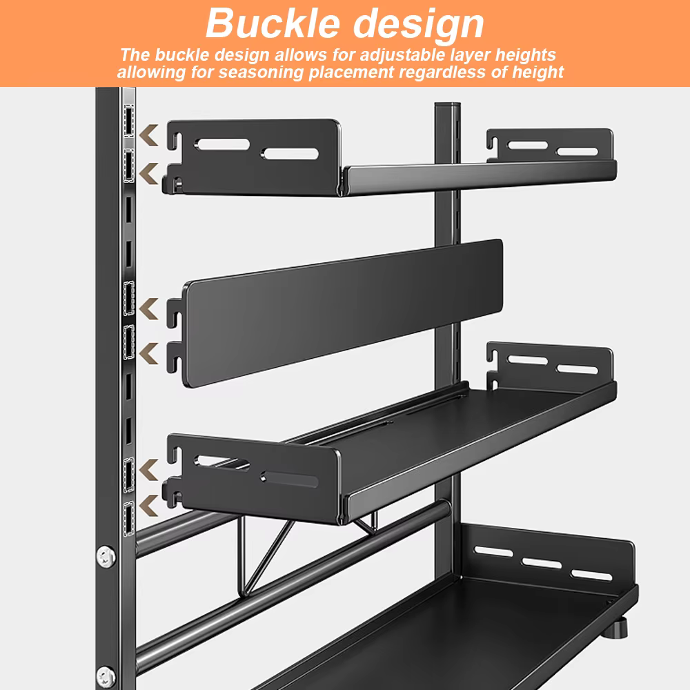 [Stock ue] étagères de cuisine support de rangement de cuisine pot Organization placard assaisonneme
