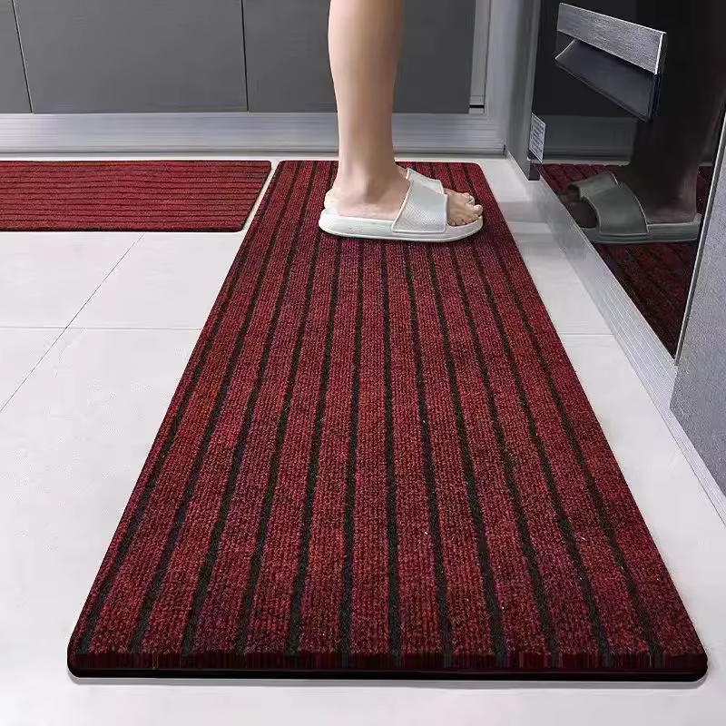Tapis de cuisine antidérapant, coupe libre, bricolage, absorbe l'huile, paillasson de cuisine, Long 