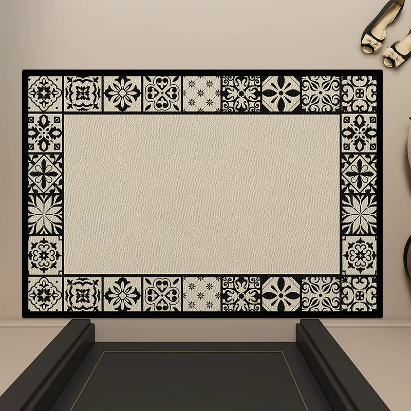 Paillasson d'entrée rectangulaire, tapis de sol pour la maison, tapis de salon antidérapant, tapis d