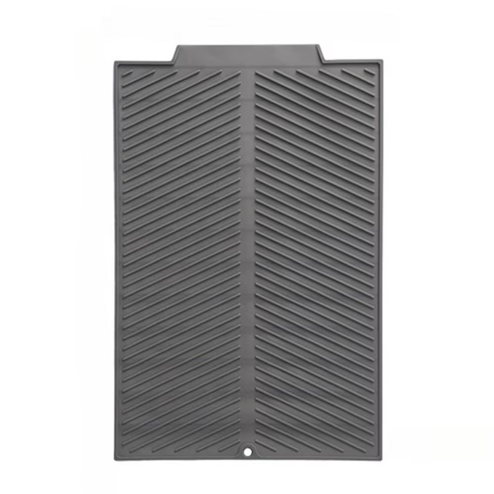 Tapis de drainage pour vaisselle, tapis de drainage rectangulaire en silicone, tapis antidérapant et