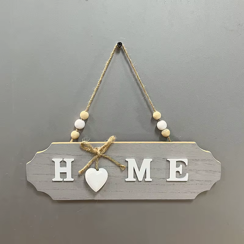 Bienvenue à la maison – Décoration murale en bois – Marque Bow Listing