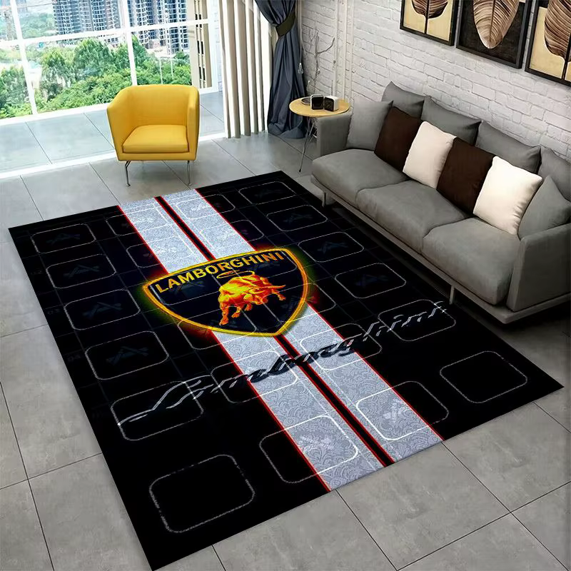 Tapis antidérapant Racing Car L-Lamborghini MOTO pour salon, chambre à coucher, salle de jeux, tapis