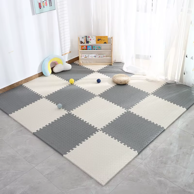 Carreaux de sol en mousse EVA à emboîtement pour salle de sport à domicile, polymère de fitness, puz