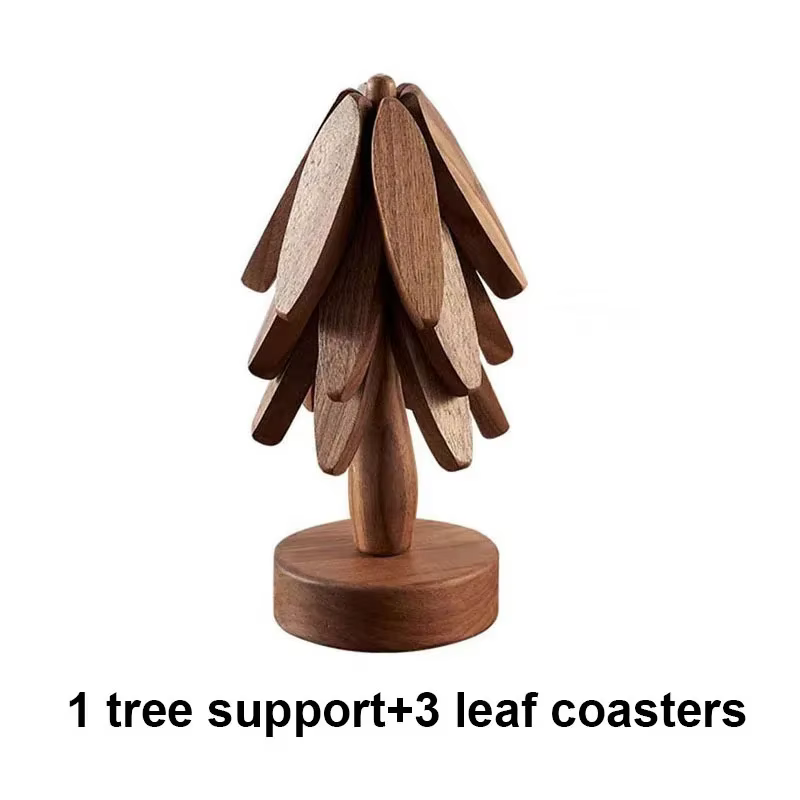 Tapis isolant pour sapin de Noël, dessous de plat en bois massif, dessous de plat anti-brûlure, dess