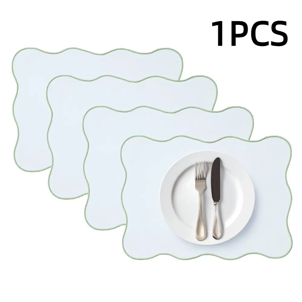 Tapis de salle à manger nordique imperméable, résistant à la chaleur, résistant à l'huile, solide, b