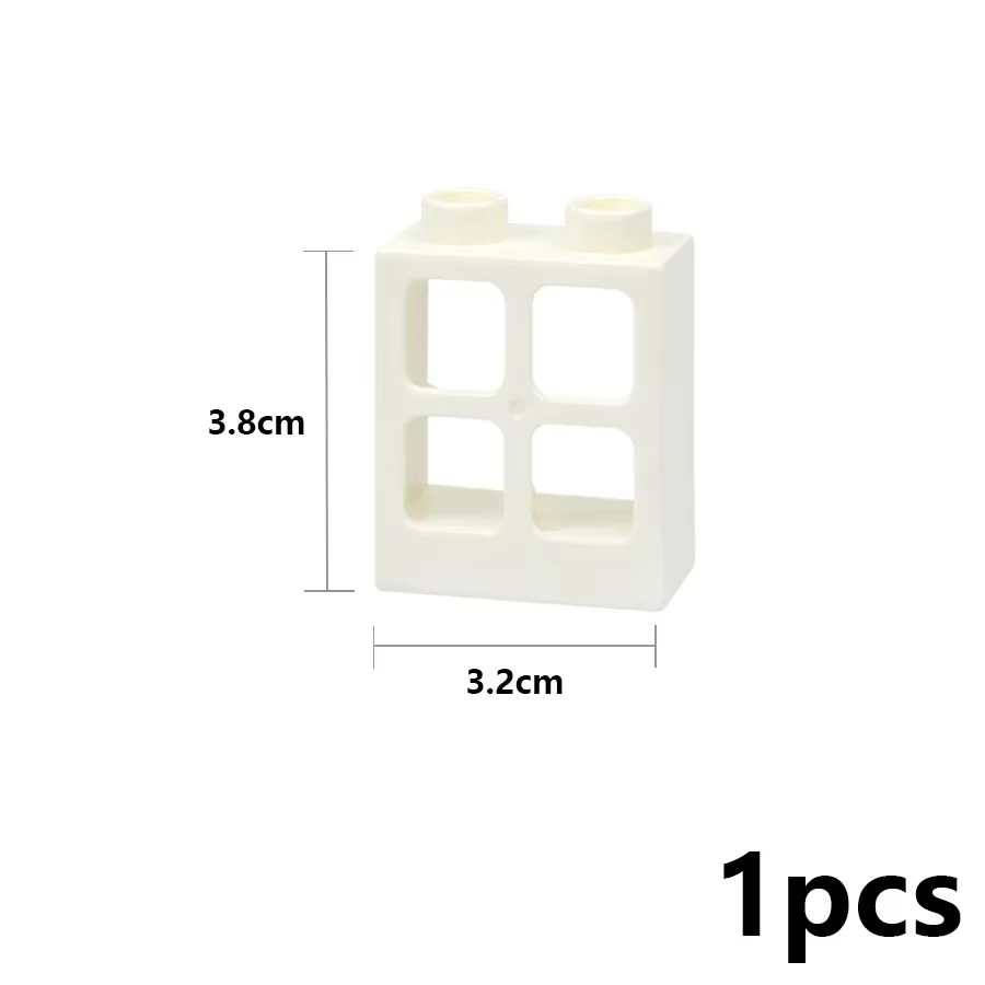Porte fenêtre mur grandes briques grande taille blocs de Construction maison assembler pièces Constr
