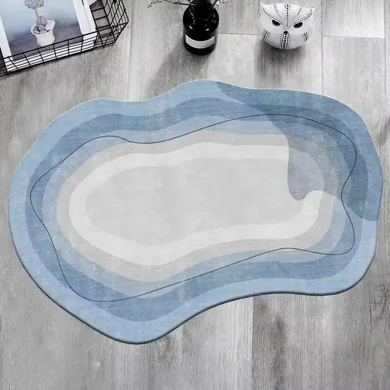 Tapis en peluche moelleux doux pour salon, décoration de la maison, tapis de sol irréguliers, Shaggy