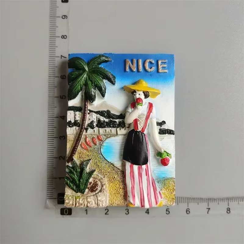Aimants de réfrigérateur Souvenir touristique français Cannes belle côte bleue Kurt Azur Menton rési