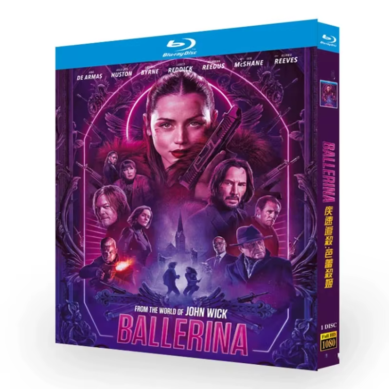 Ballerina 2025 Blu-ray Disc Édition Officielle + Extras + Album Film 1080 Disc BD