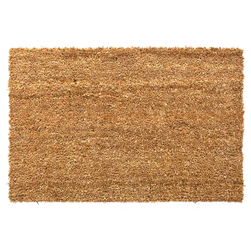 Tapis de porte en cocotier avec support robuste, paillasson naturel, tapis d'entrée facile à nettoye
