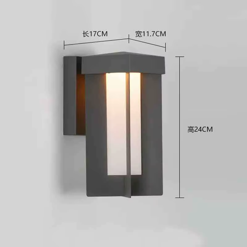 Lampes LED d'extérieur modernes, étanches, pour terrasse, balcon, porte, couloir, escalier, cour, éc
