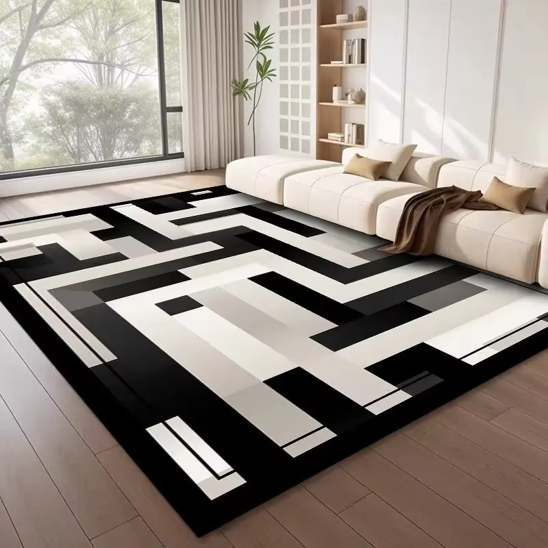 Grands tapis géométriques de Style nordique pour salon, décoration moderne, pour la maison, léger, d