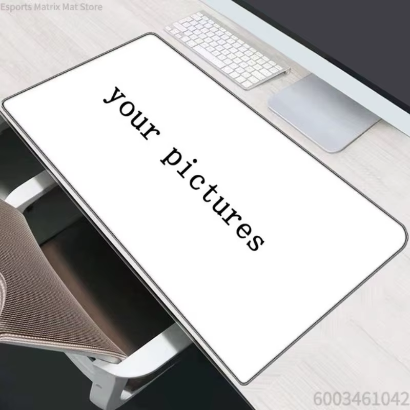 Tapis de bureau en caoutchouc personnalisé, impression d'art minimaliste, antidérapant, tapis de sou