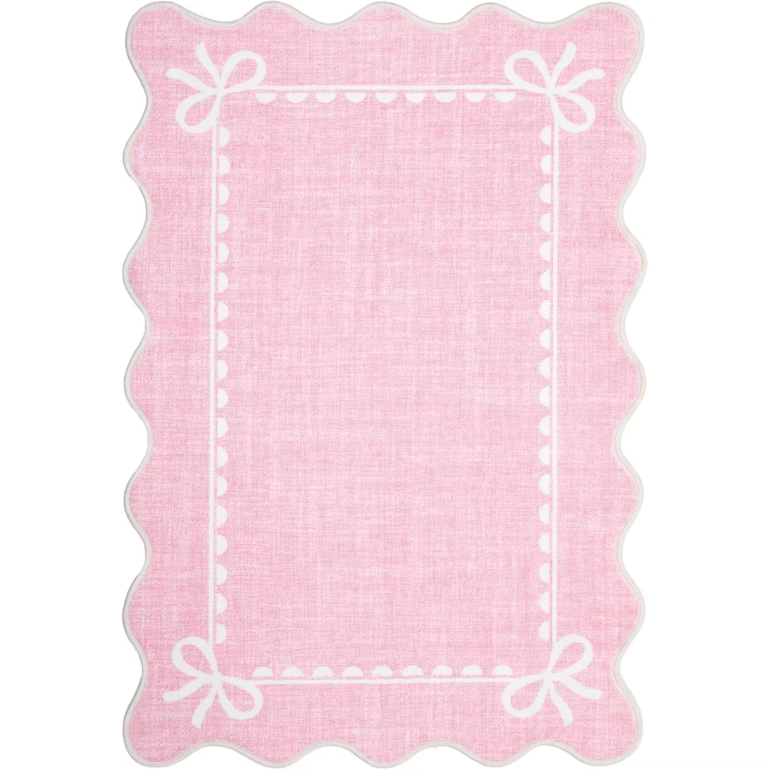 Tapis rose pour salon, chambre à coucher, tapis de sol de chevet, longue bande, en peluche douce, la