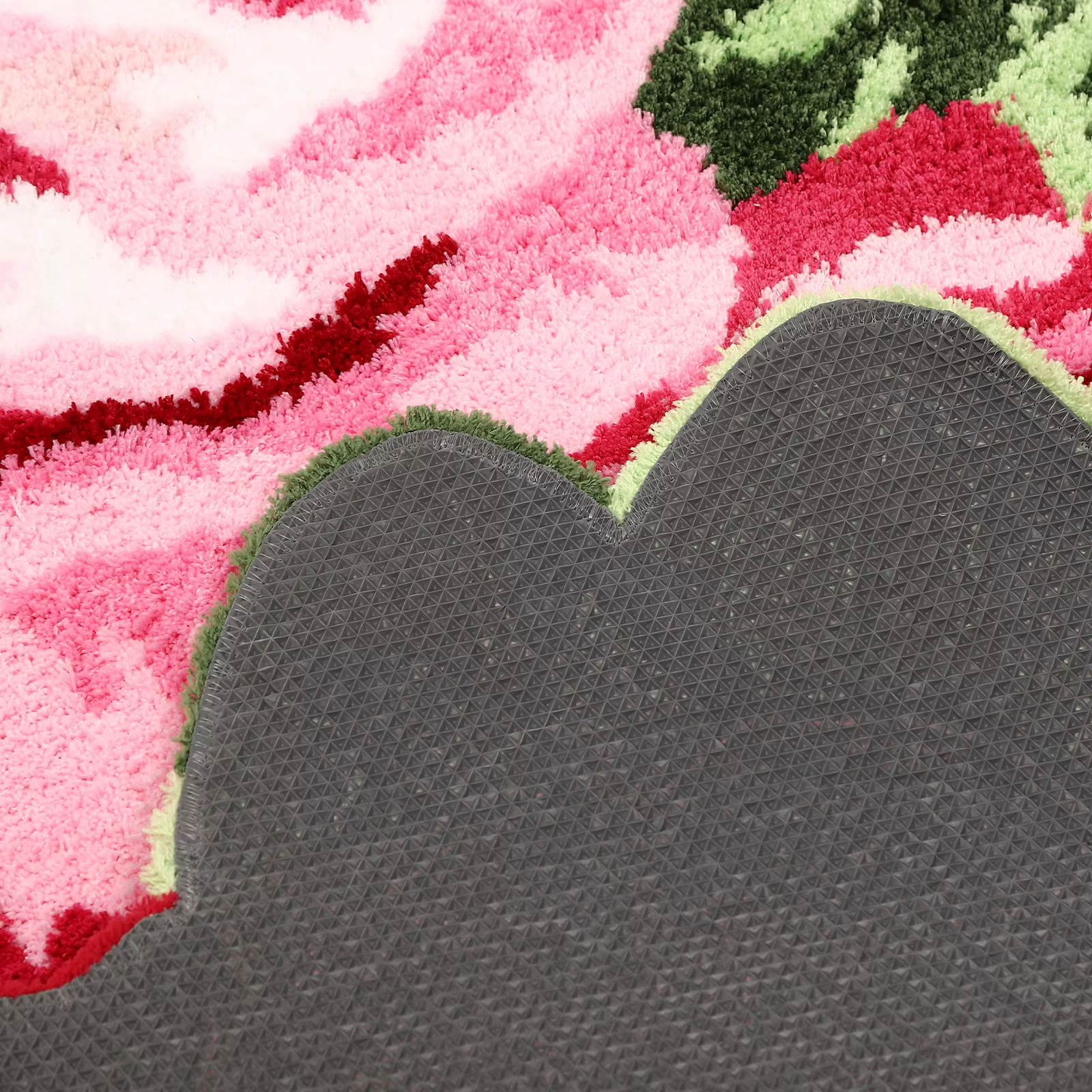 Tapis en peluche lavable de style moderne, 4 couleurs, fleur lea polymères, anti-ald, polymère de so