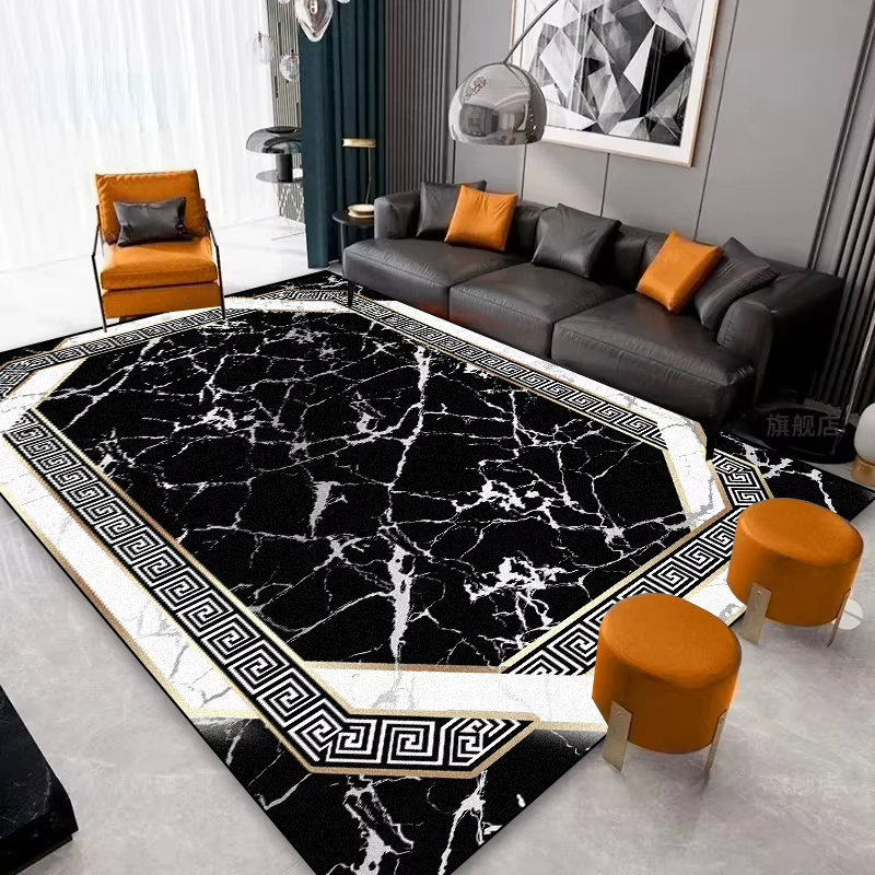 Grands tapis de Style nordique pour décoration de salon, abstrait, antidérapant, de luxe, pour chamb
