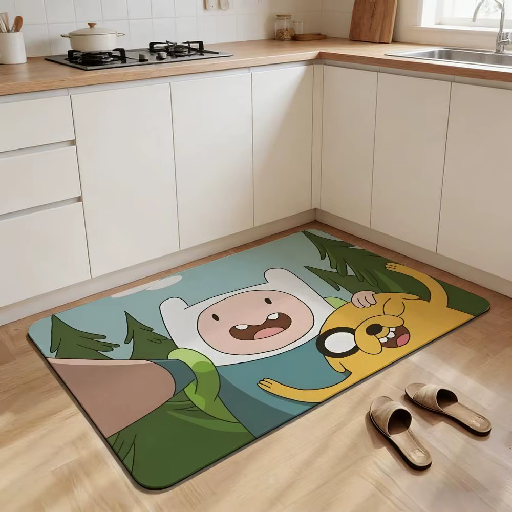 Tapis de sol A-Adventure Cartoon T-Time, antidérapant, séchage rapide, en terre de diatomée, tapis d