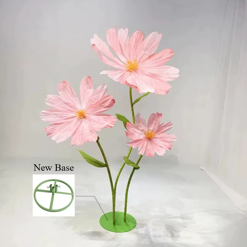 Fleurs artificielles géantes en papier, 180cm, marguerite, décoration de mariage, fournitures de fêt
