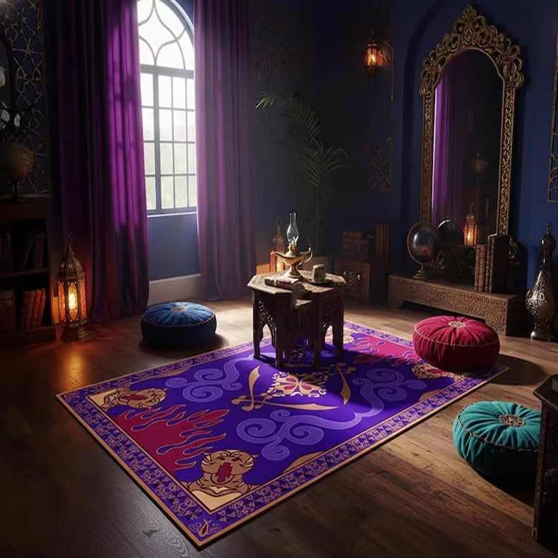 Tapis Aladdin antidérapant, tapis de salon moderne, tapis abstrait, tapis tapis volant, tapis de lux
