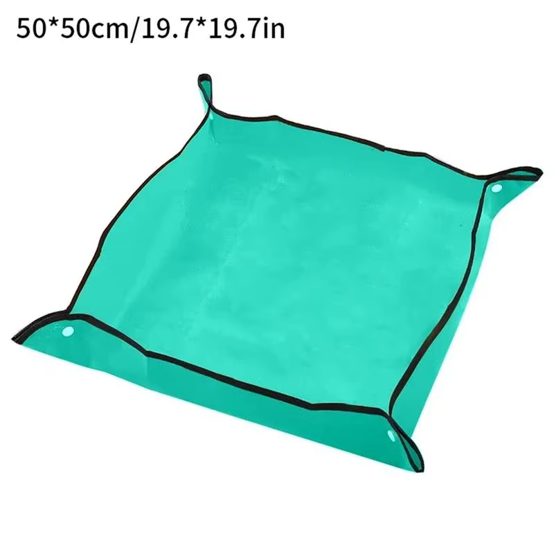Tapis de jardinage PE 50/66/75/100cm, imperméable, carré, pour plantes de transplantation, pour pot 
