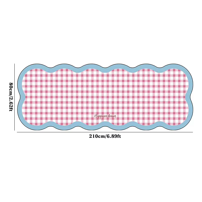 VIKAMA – tapis à carreaux moderne, doux, chaud et antidérapant, pour chambre à coucher, entrée, chev
