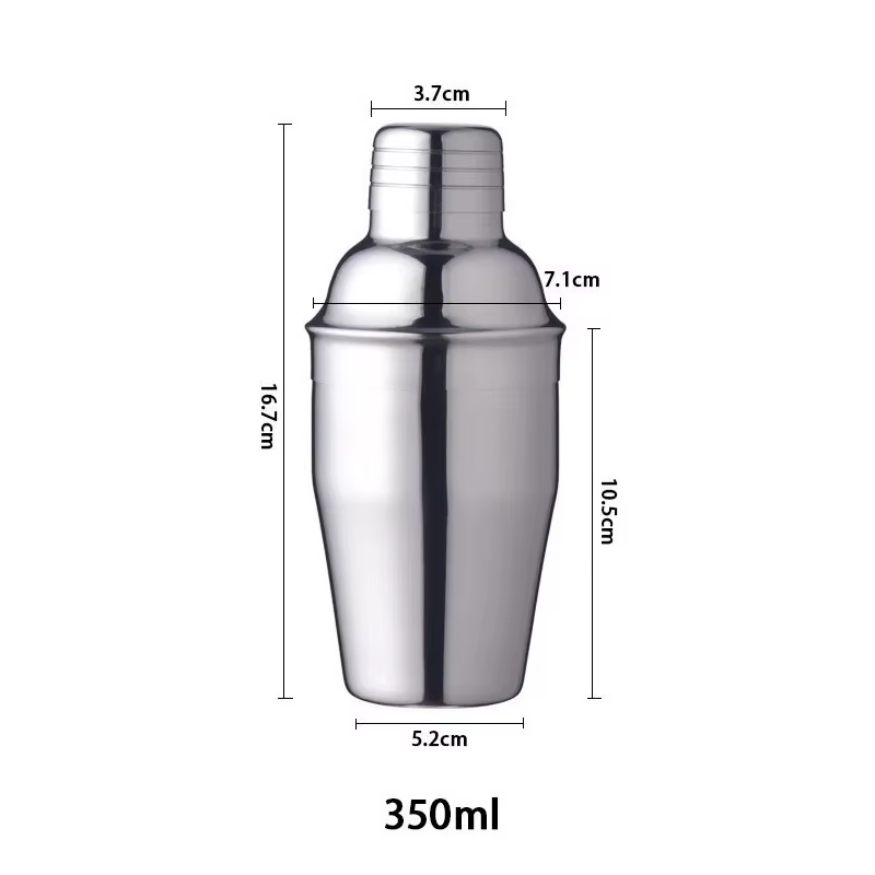 Shaker en acier inoxydable 350/550/750 ml pour cocktails, mélangeur de cocktails, accessoires pour c