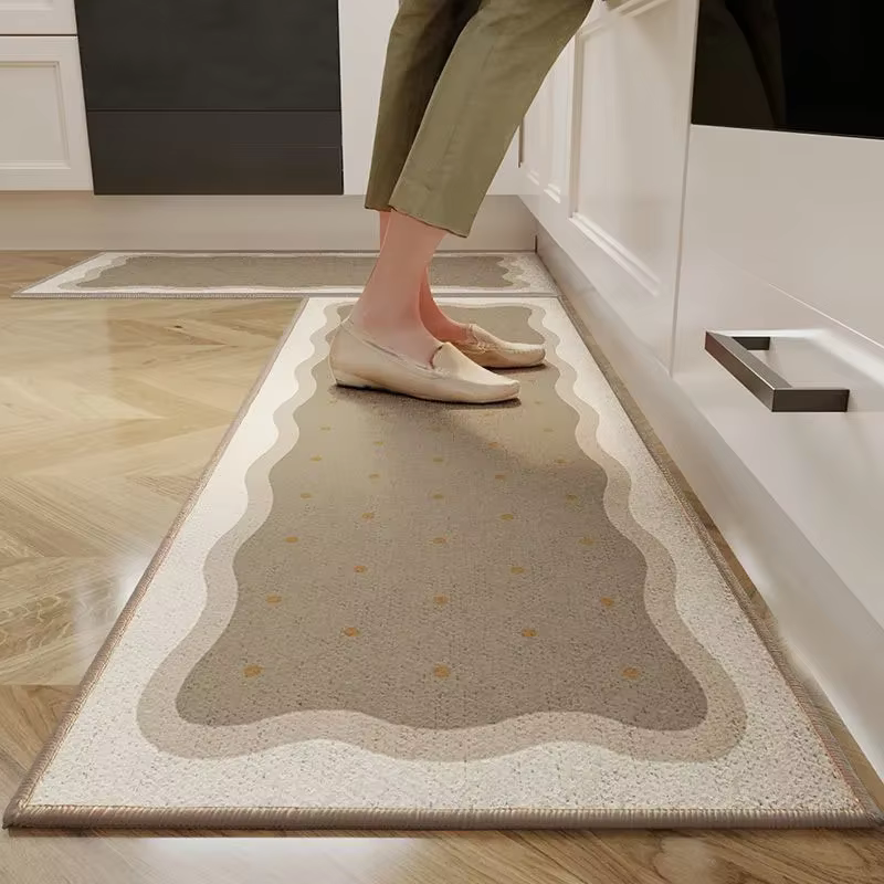 Tapis de sol de cuisine, chambre à coucher, salon, décor de couloir à dos Long, paillasson d'entrée 