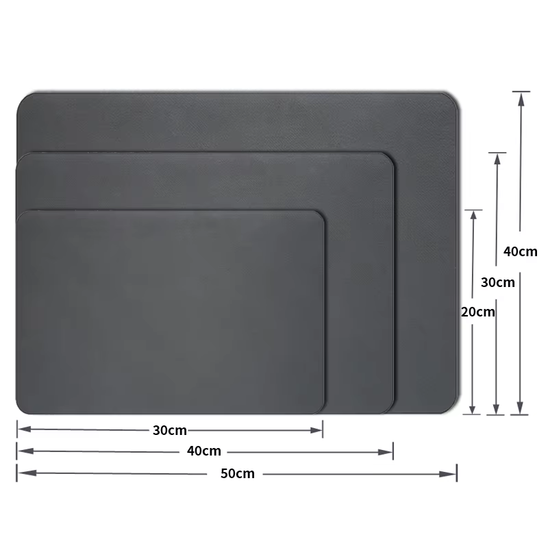Grand tapis de vidange absorbant de cuisine Super antidérapant, tapis de séchage de plat à café Supe