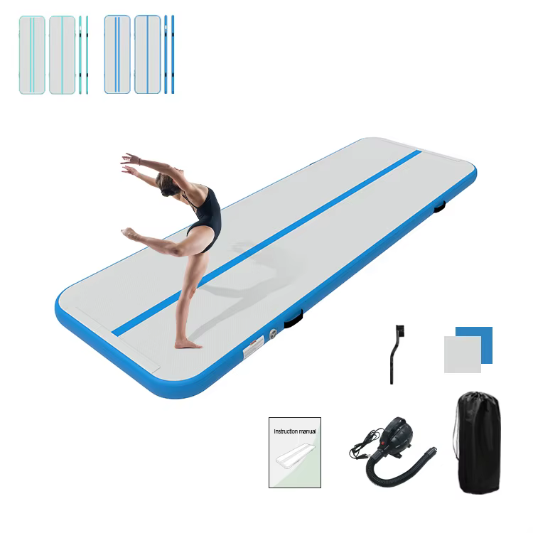 Tapis de sol gonflable multifonctionnel en PVC de 3 m, imperméable, pour l'entraînement aux équilibr