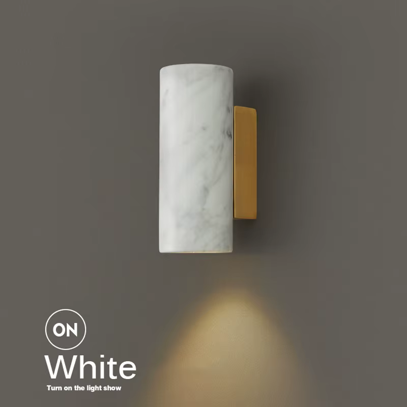 Applique murale nordique de luxe en marbre vert, luminaire décoratif d'intérieur, idéal pour un salo